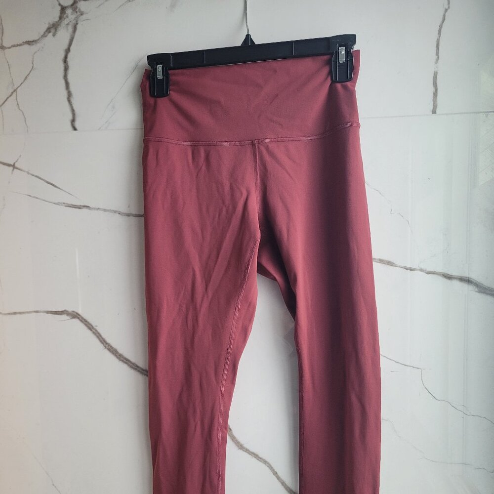 LULULEMON Align High Rise Leggings 25" Mauve Pink Buttery Soft Yoga Pants Size 6